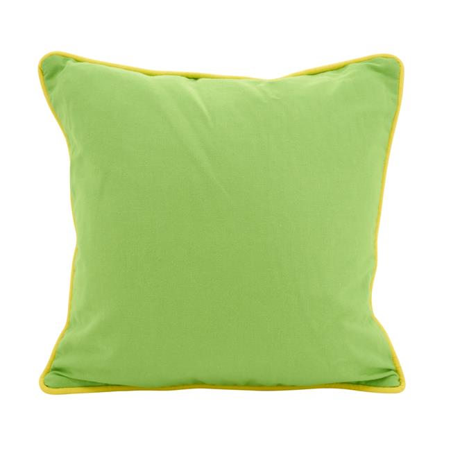 Saro Lifestyle 1653.LM18S 18 in. Square Jeunesse Color Pop Statement Poly Filled Throw Pillow, Lime