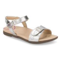 Girls' Stride Rite SRT Roxana Strappy Sandal - Preschool, Size: 12 W, Silver Leather