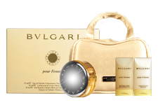 Pour Femme by Bvlgari for Women Set: EDP+Body Lotion+Shower Gel+Pouch (0.8+1.0+1.0)oz