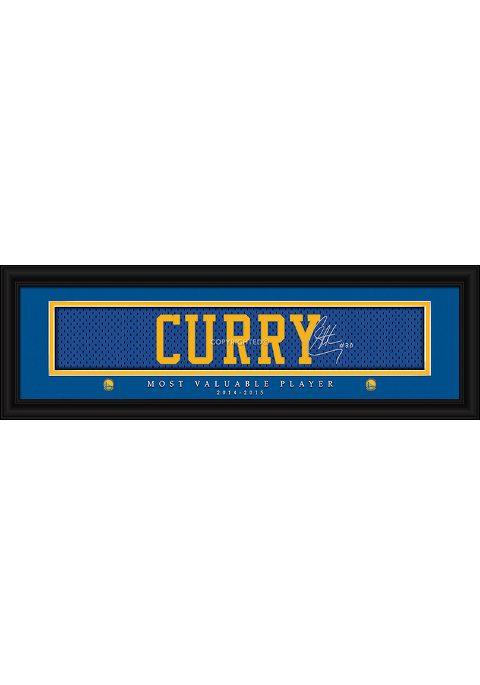 Stephen Curry Golden State Warriors 8x24 Signature Framed Posters