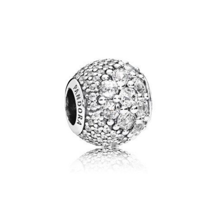 Pandora Charm Enchanted Pave Sterling Silver - No Returns or Exchanges