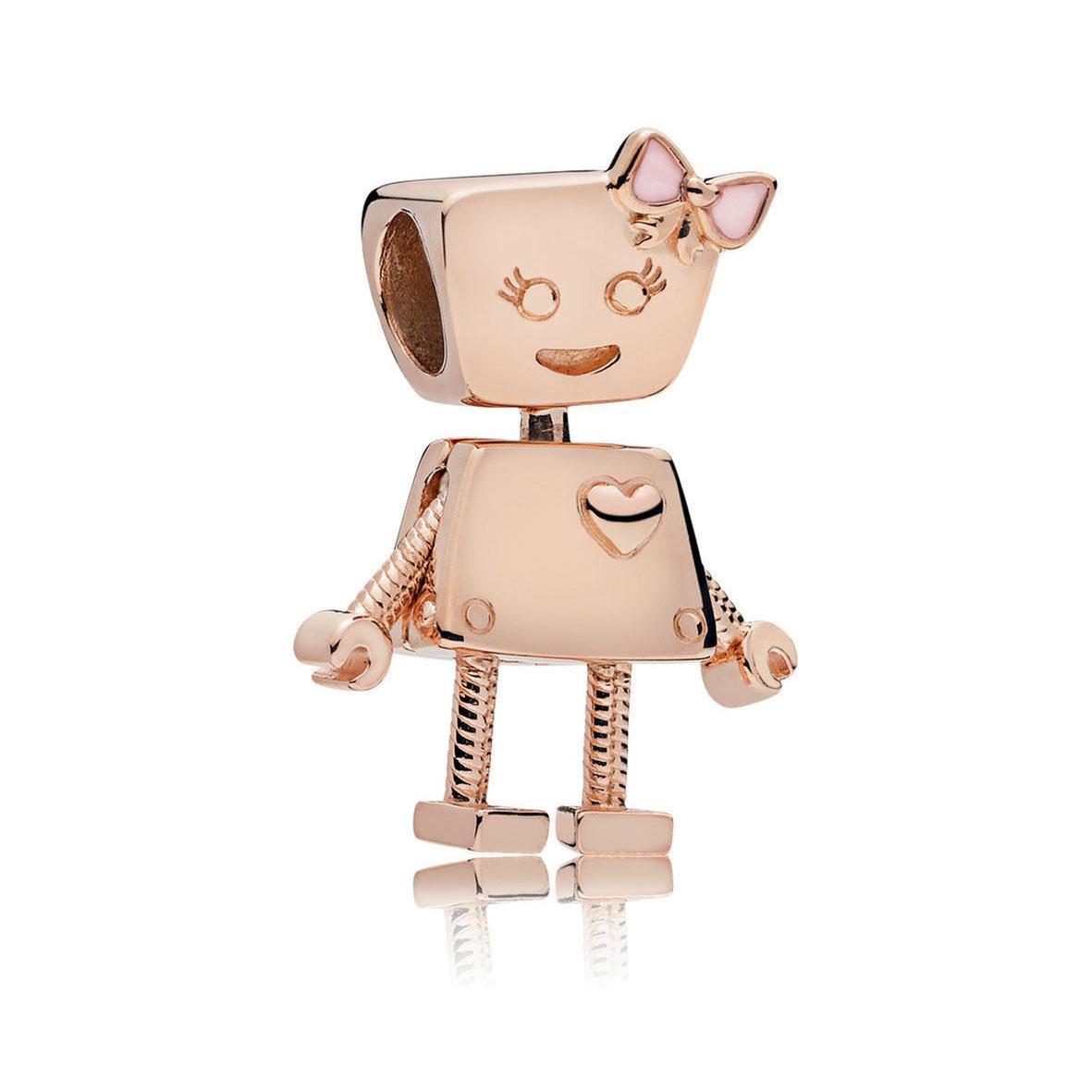 Pandora - Charm Bella Bot Recubrimiento En Oro Rosa De 14K