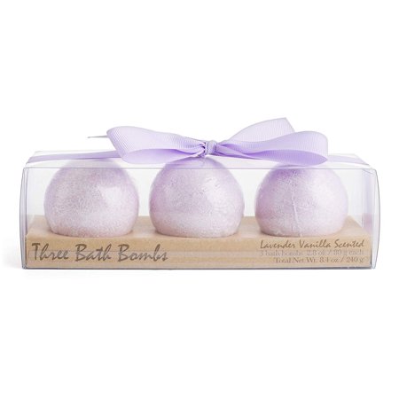 Charming Charlie Bath Bomb Fizzies Set in Purple Light, Size Pack of 3