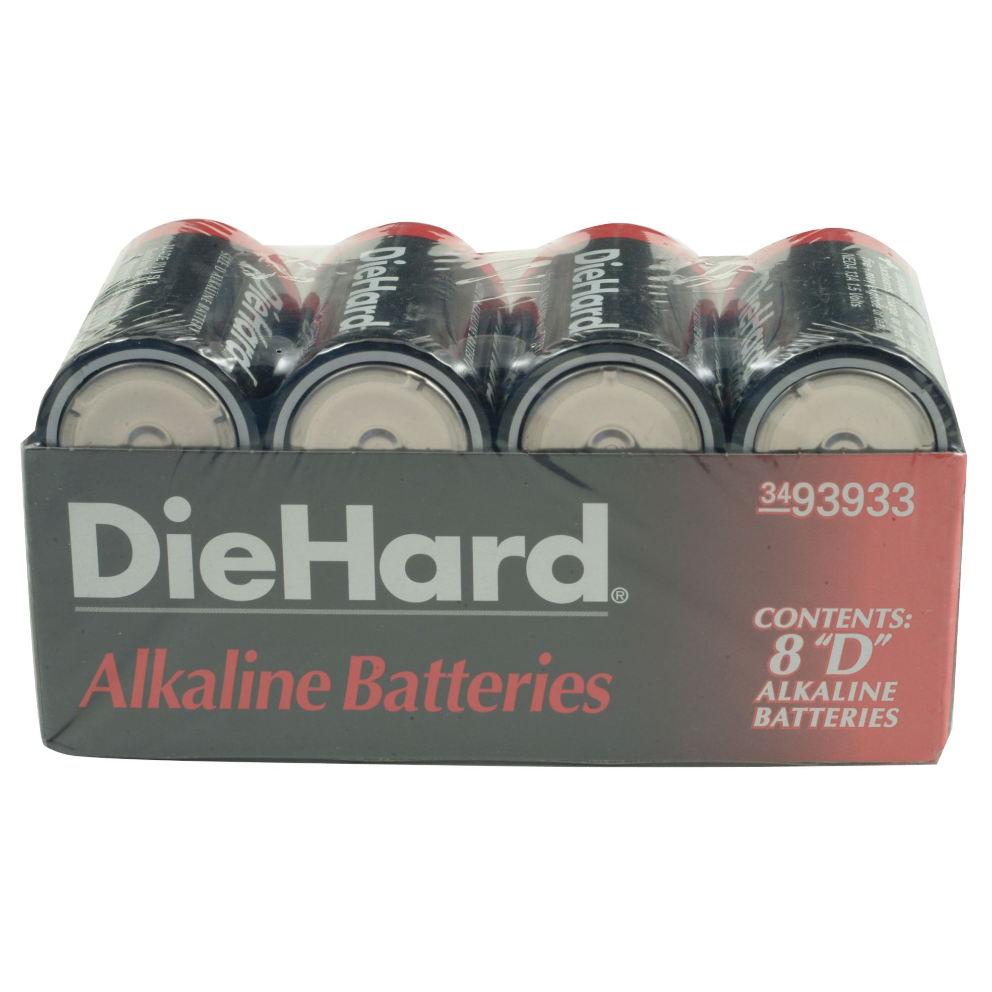 DieHard 46121611 D Alkaline Batteries, 8pk