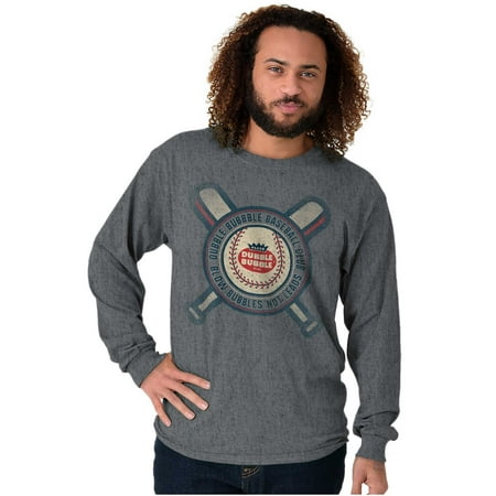 Dubble Bubble Blow Bubbles Baseball Gum Long Sleeve TShirt Men Women Brisco Brands L