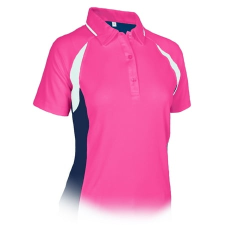 Monterey Club Women S Glory Contrast Golf Polo Shirt #2289