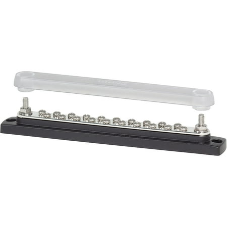 Blue Sea 2312  150 Ampere Common Busbar 20 X 8-32 Screw Terminal with Cover | Bundle of 5