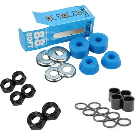 Krux Skateboard Bushings Worlds Best Cushions with Dime Bag Axle  Kingpin Nuts and Speed Kit - Rebuild/Refresh Pack That Fits Almost All Skateboard Tr