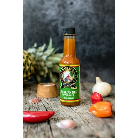 Smilin Island Jamaican Red Pepper Hot Sauce  Habanero & Naga Jolokia Blend  Bold Island Heat  5 Fl Oz