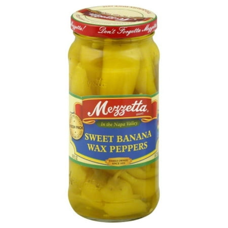 MEZZETTA PEPPER SWT BANANA WAX 16 OZ - Pack of 6