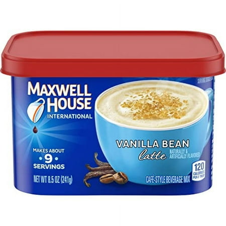 Maxwell House International Vanilla Bean Latte CafÃ©-Style Instant Coffee Beverage Mix  8.5 Oz. Canister