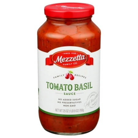 MEZZETTA SAUCE PSTA TOM SWT BASL N 25 OZ - Pack of 6