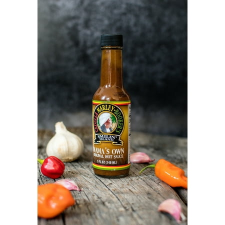Smilin Island Mama S Original Hot Sauce Caribbean Flavor Scotch Bonnet Habanero and Chili Peppers 5 Fl Oz