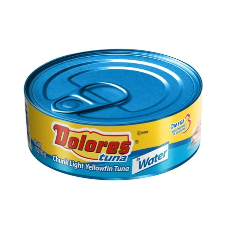 (6 Pack) Dolores® Tuna in Water  Chunk Light Yellowfin Tuna in Water  5 Oz Can