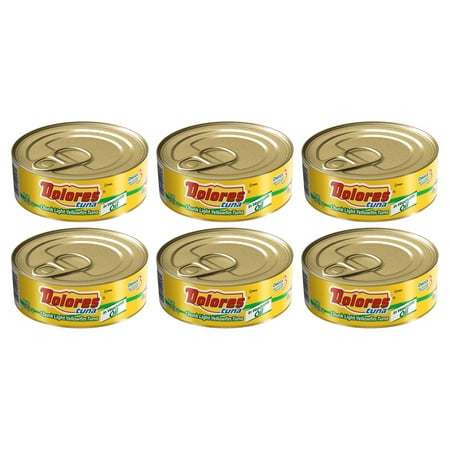 (6 Pack) (6 Pack) Dolores Tuna  Chunk Light Yellowfin Tuna in Vegetable Oil  5 Oz Can