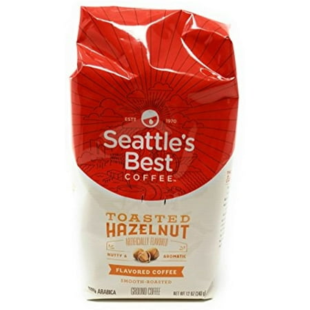 Seattles Best Toasted Hazelnut Flavored Ground Coffee  12-Ounce Bags (Pack of 3)
