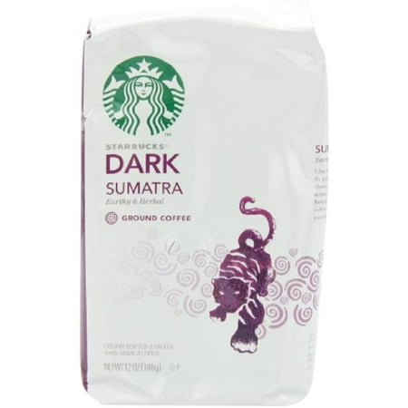 Starbucks Sumatra Ground Coffee  12 Ounce (Pack of 3)