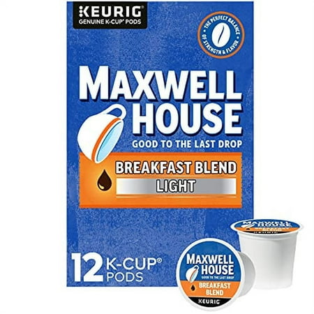 Maxwell House Breakfast Blend Light Roast Keurig K-CupÂ® Coffee Pods (12 Ct Box)