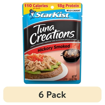 (6 Pack) StarKist Tuna Creations  Hickory Smoked  17g Protein  2.6 Ounce Pouch
