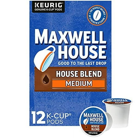 Maxwell House Medium Roast House Blend Keurig K-Cup Coffee Pods (12 Ct Box)