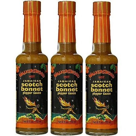Walkerswood Scotch Bonnet Hot Sauce  5-Ounce Bottles (Pack of 3) 6 Fl Oz (Pack of 3)