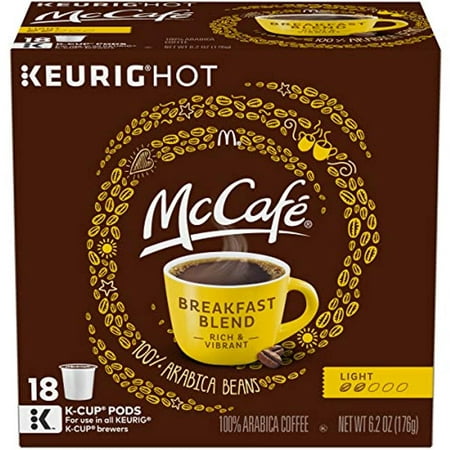 Mccafe Breakfast Blend Keurig K Cup Coffee Pods (18 Count)