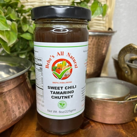 Bebe S All Natural- Sweet Chili Tamarind Chutney 8oz/ 225 Grams