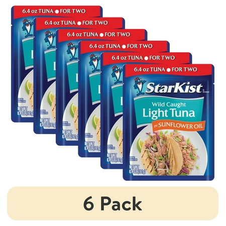 (6 Pack) Starkist Chunk Light Tuna in Oil Pouch