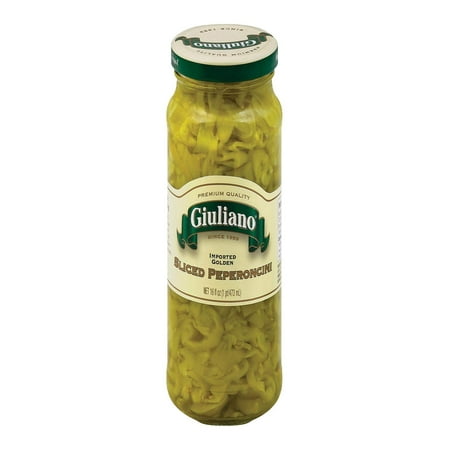 Giulianos Sliced Greek Golden Peperoncini  16 Ounce - 6 per Case.
