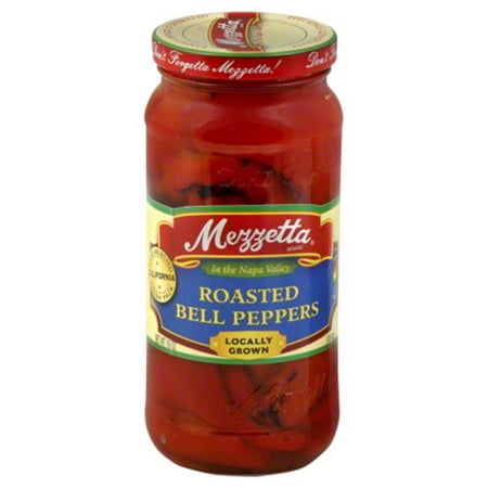 Mezzetta RSTD Red Bell Peppers - Pack of 6 - 16 OZ