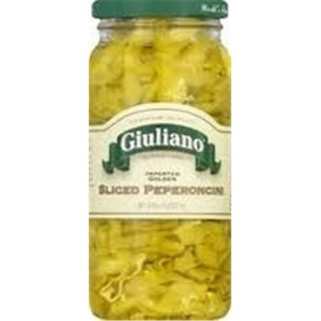 Giuliano Peperoncini Greek Golden Sliced - Pack of 6
