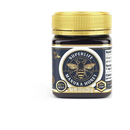 Superlife - Manuka Honey MGO 829+ (UMF 20+) 8.82 Oz  Raw Honey  Pure & Unpasteurised Monofloral New Zealand Honey