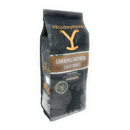 Yellowstone Caramel Oatmeal Light Roast Coffee Ground - 12 Oz