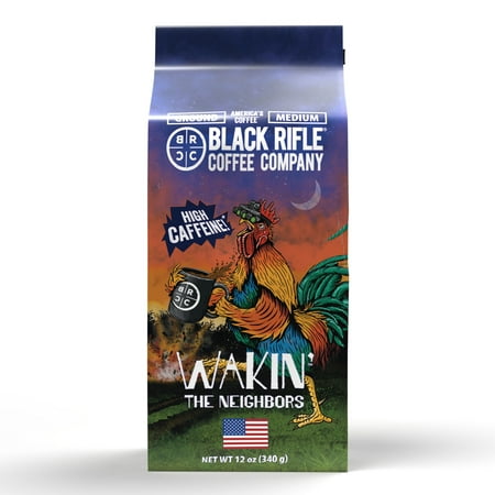 Black Rifle Coffee Company Wakin the Neighbors High Caffeine  Medium Roast  Ground Coffee  12 Oz