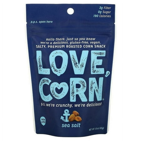 Love Corn  Premium Roasted Corn  Sea Salt  1.6 Oz