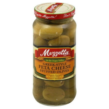 MEZZETTA OLIVE STFD FETA CHS 9.5 OZ - Pack of 6