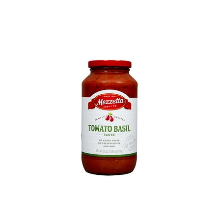 Mezzetta Napa Valley Homemade Tomato and Sweet Basil Sauce  25 Ounce (Pack of 6)