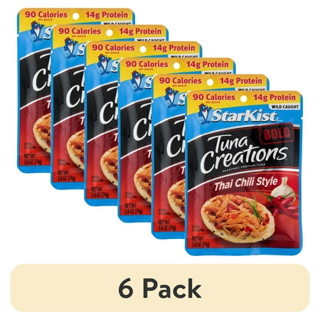 (6 Pack) StarKist Tuna Creations Bold Thai Chili Style  2.6 Oz Pouch