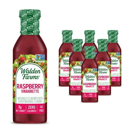 (Pack of 6) Walden Farms Raspberry Vinaigrette Dressing  12 Fl Oz