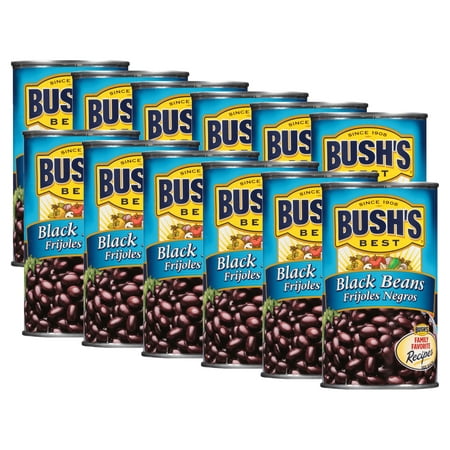 (12 Pack) Bush S Canned Black Beans  Canned Black Beans  26.5 Oz Can