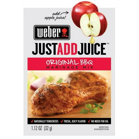 Weber 1.12 OZ Just Add Juice Original BBQ Marinade Mix  Each