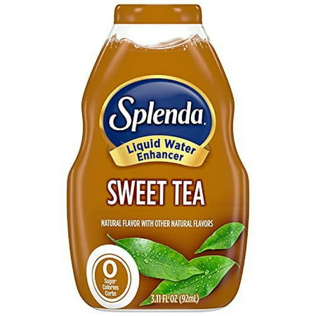 SPLENDA Liquid Water Enhancer Drops  Sugar Free  Zero Calorie  Natural Flavor  Concentrated Drink Mix  3.11 Fl Oz Each Bottle (Sweet Tea  1 Pack)