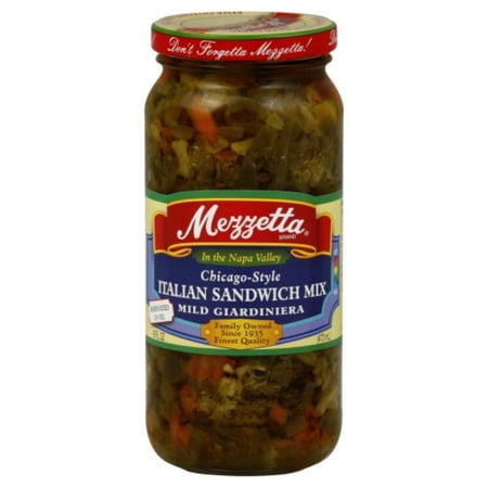 MEZZETTA GIARDINIERA CHCGO MILD 16 OZ - Pack of 6