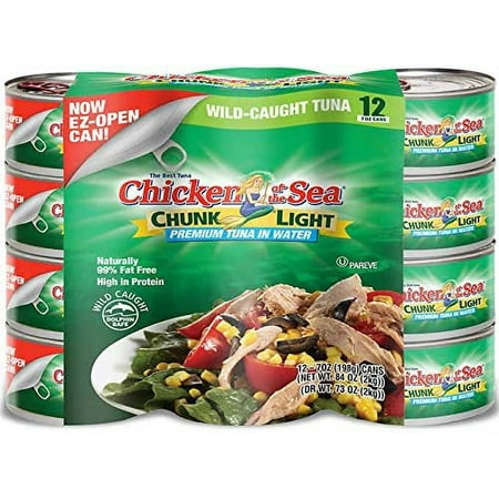 Chunk Light Wild-Caught Tuna in Water: 12-Count (7 Oz.)