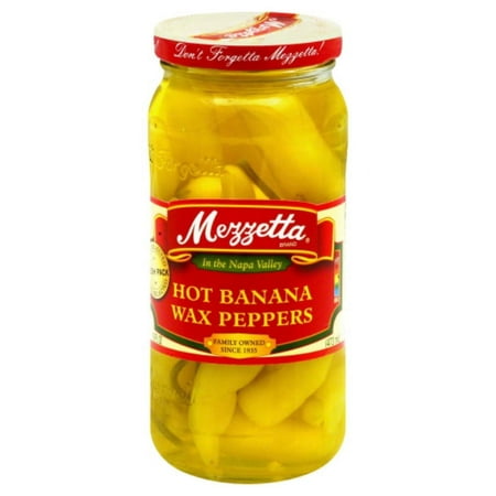 MEZZETTA PEPPER BANANA HOT 16 OZ - Pack of 6