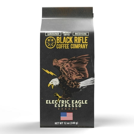 Black Rifle Coffee Company Electric Eagle Espresso  Medium Roast  Ground Coffee  12 Oz