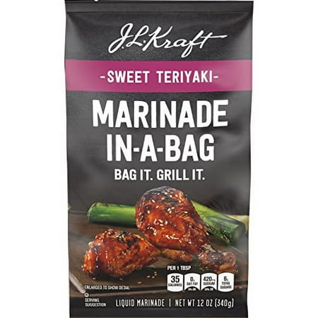 J.L. Kraft Sweet Teriyaki Marinade-in-a-Bag Liquid Marinade (12 Oz Bag)