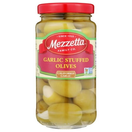 MEZZETTA OLIVE GARLIC STUFFED 6 OZ - Pack of 6