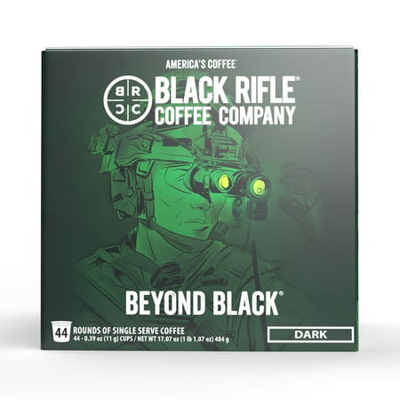 Black Rifle Coffee Company Beyond Black K Cups Pods  Dark Roast  44 Ct