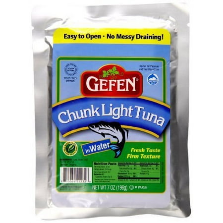 Gefen All Natural Chunk Light Tuna in Water  in a Pouch  7 Ounces